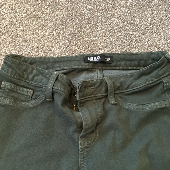 Just Black Dark Green Pants - Picture 3 of 4